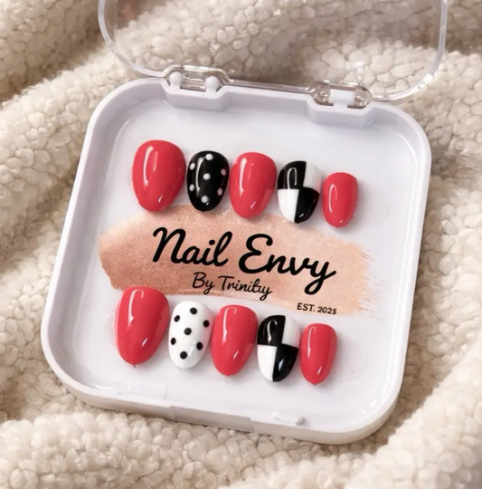 Summer Press On Nails | Handmade Reusable Glue-On Nail Set | Custom Sizes | Salon Quality False Nails | Beach Vacation Nail Design | Gift for Her