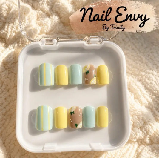 Spring Bloom Press-On Nails | Handmade Reusable Floral Nails for a Fresh Seasonal Look