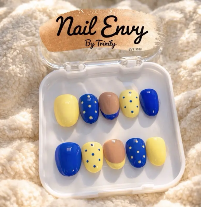 Timeless French Tip Press-On Nails | Handmade Reusable Elegant Nude & White Nails for Every Occasion