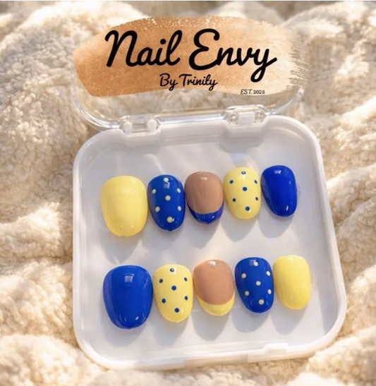 Timeless French Tip Press-On Nails | Handmade Reusable Elegant Nude & White Nails for Every Occasion