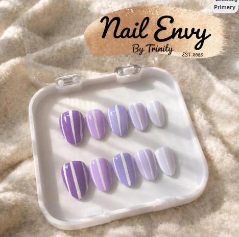 Summer Press On Nails | Handmade Reusable Glue-On Nail Set | Custom Sizes | Salon Quality False Nails | Beach Vacation Nail Design | Gift for Her